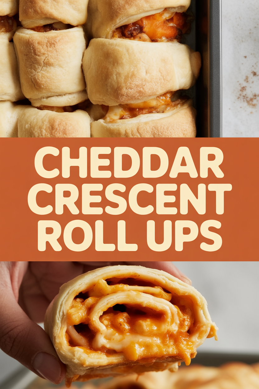 Cheddar Crescent Roll Ups