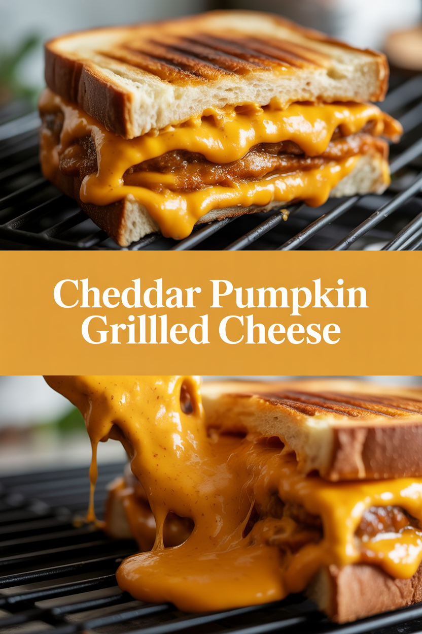 Cheddar Pumpkin Grilled Cheese