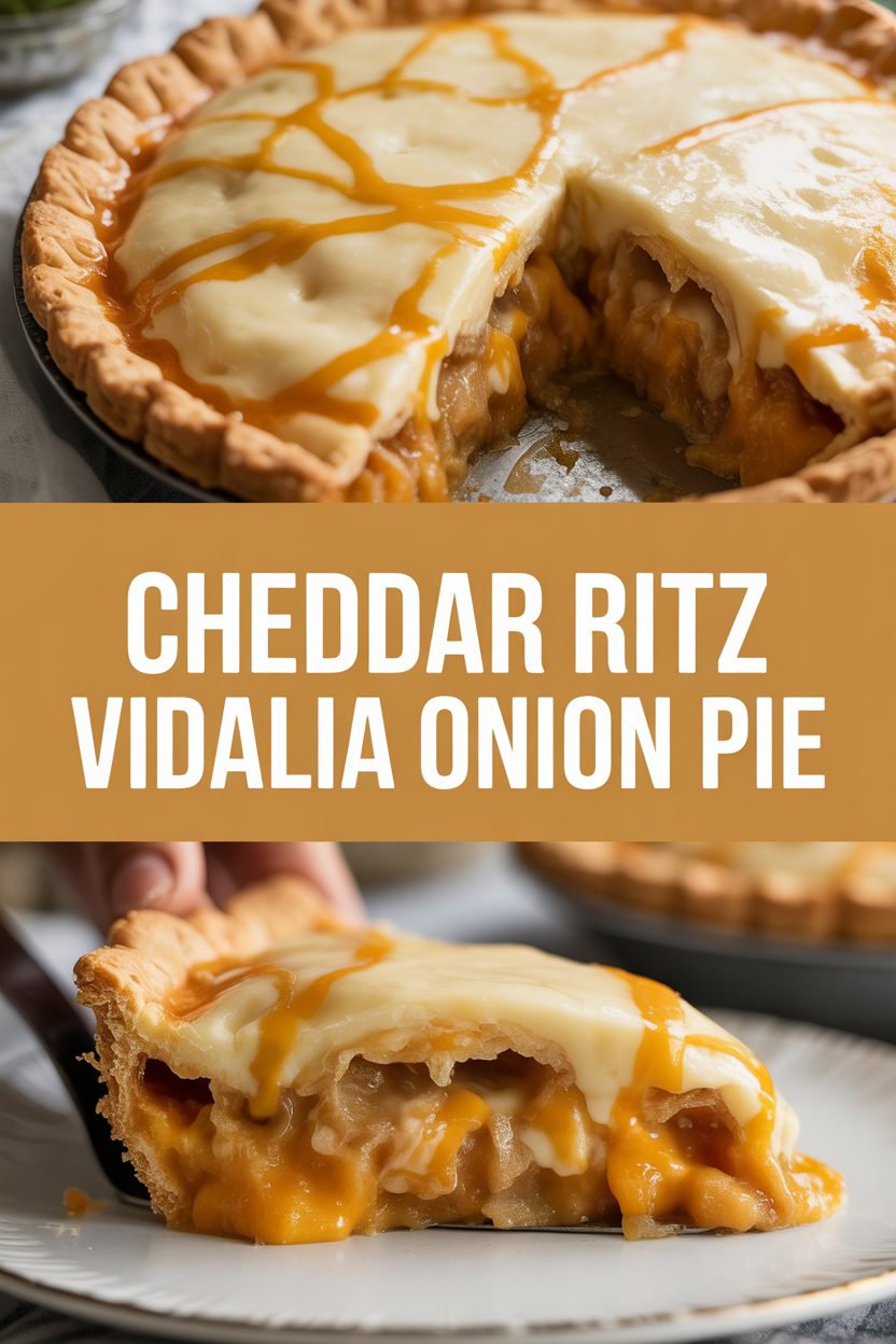 Cheddar Ritz Vidalia Onion Pie