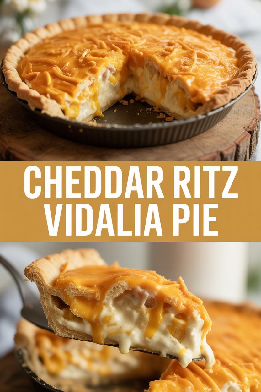 Cheddar Ritz Vidalia Pie