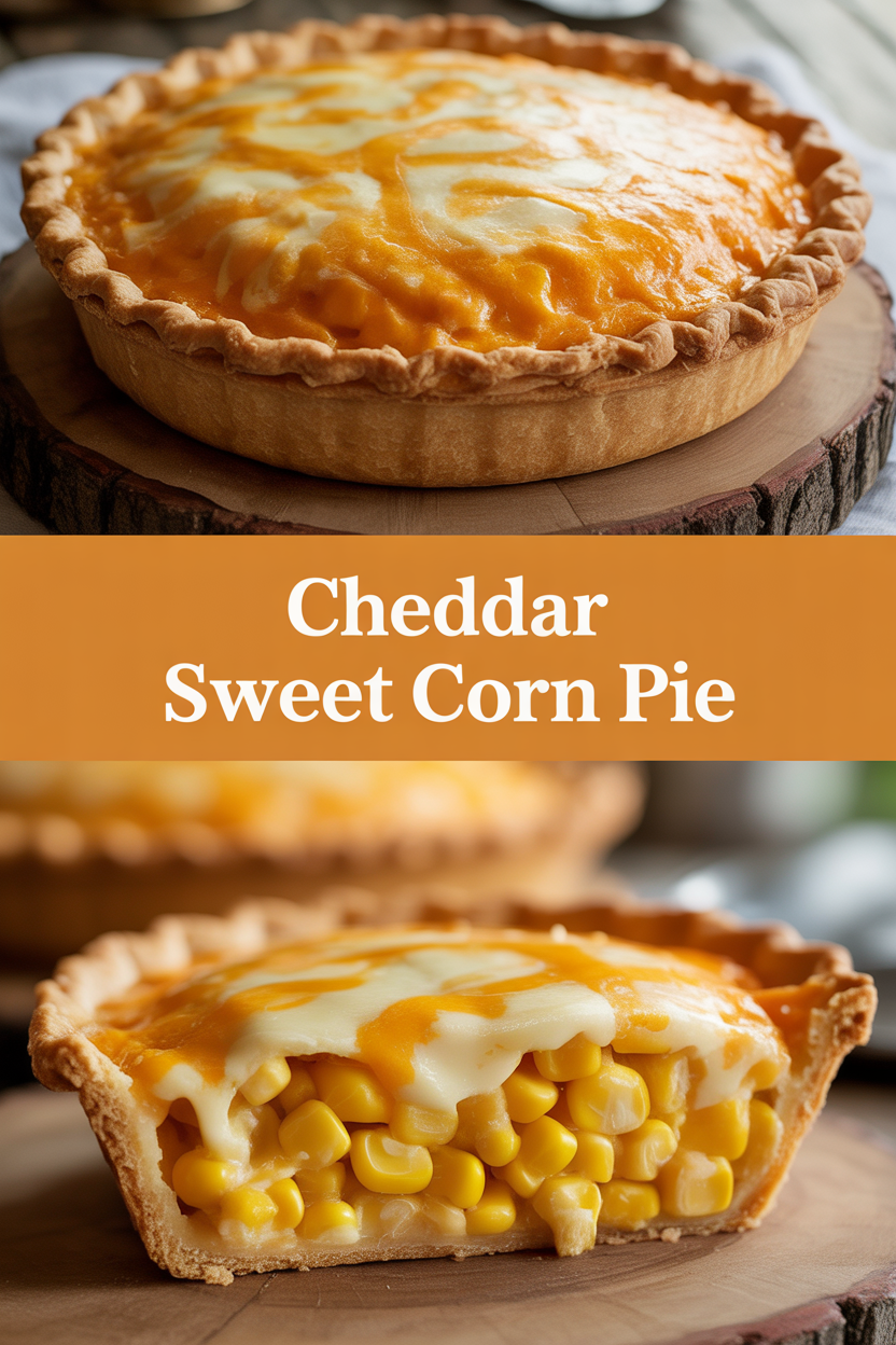 Cheddar Sweet Corn Pie