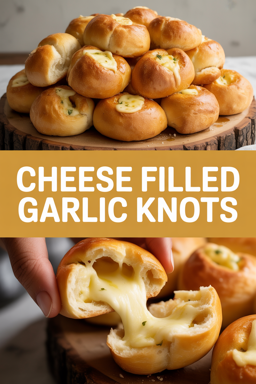 Cheese Filled Garlic Knots