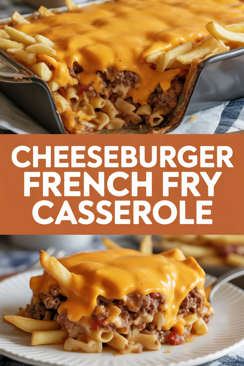 Cheeseburger French Fry Casserole