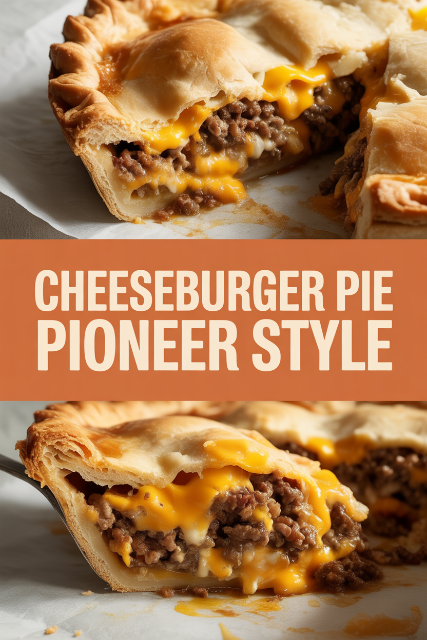 Cheeseburger Pie Pioneer Style