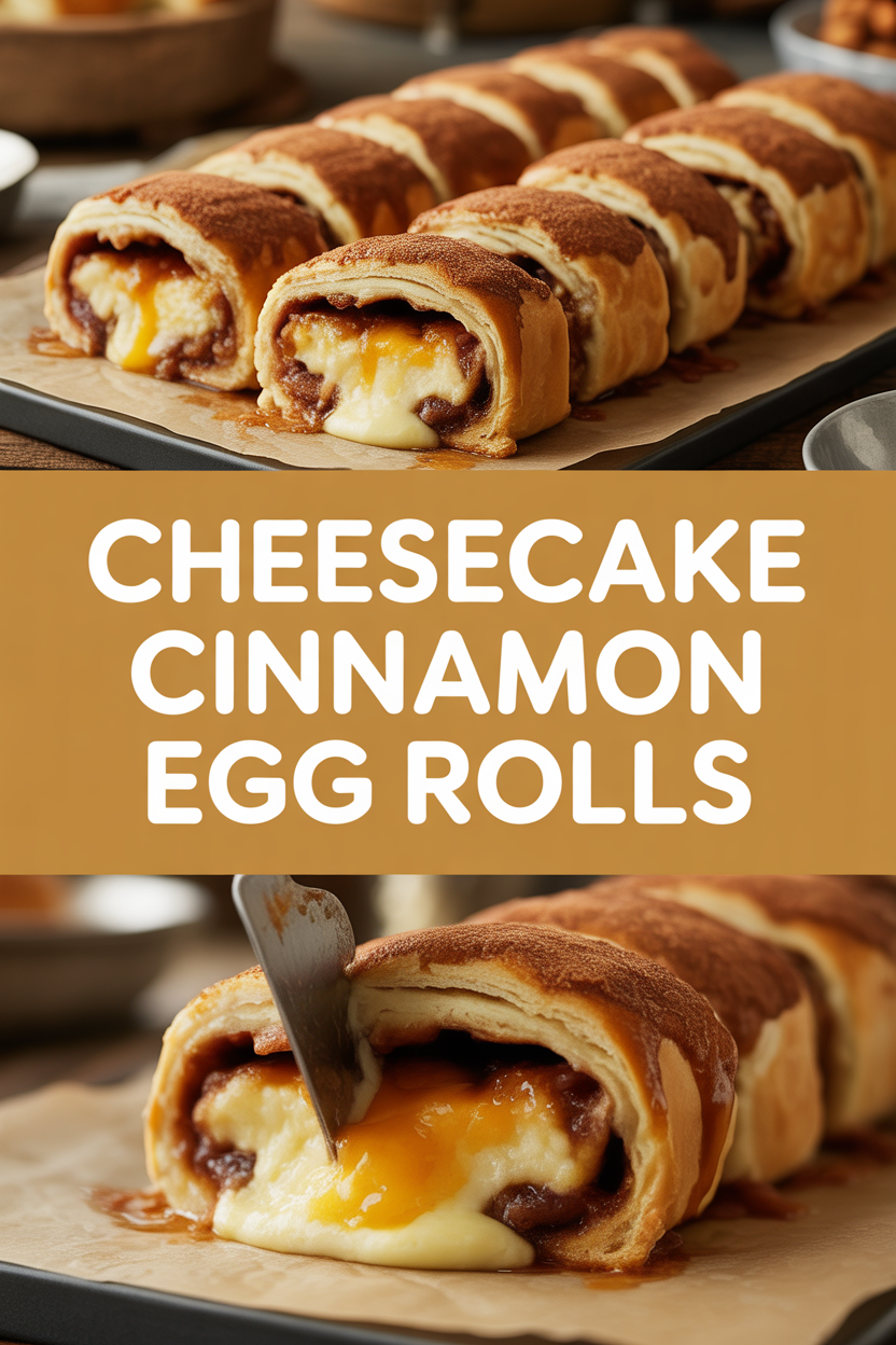 Cheesecake Cinnamon Egg Rolls