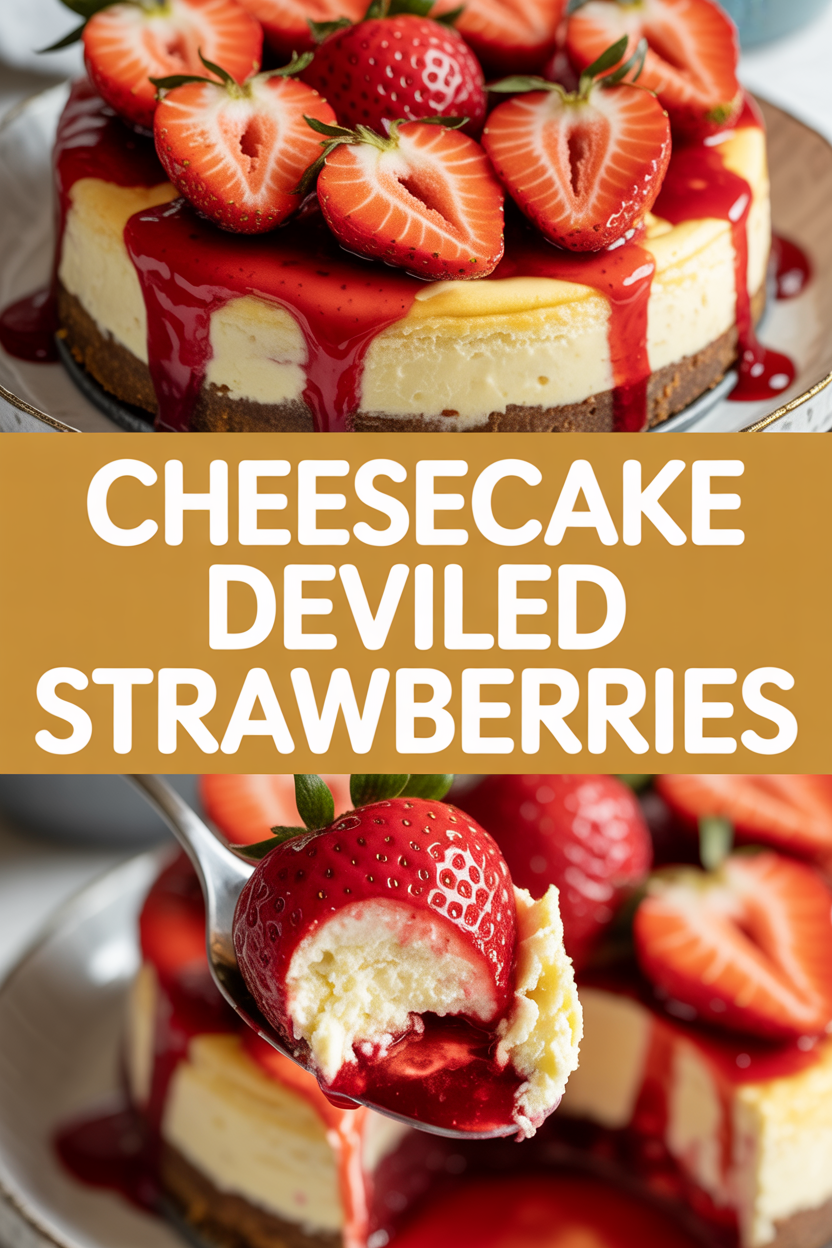 Cheesecake Deviled Strawberries