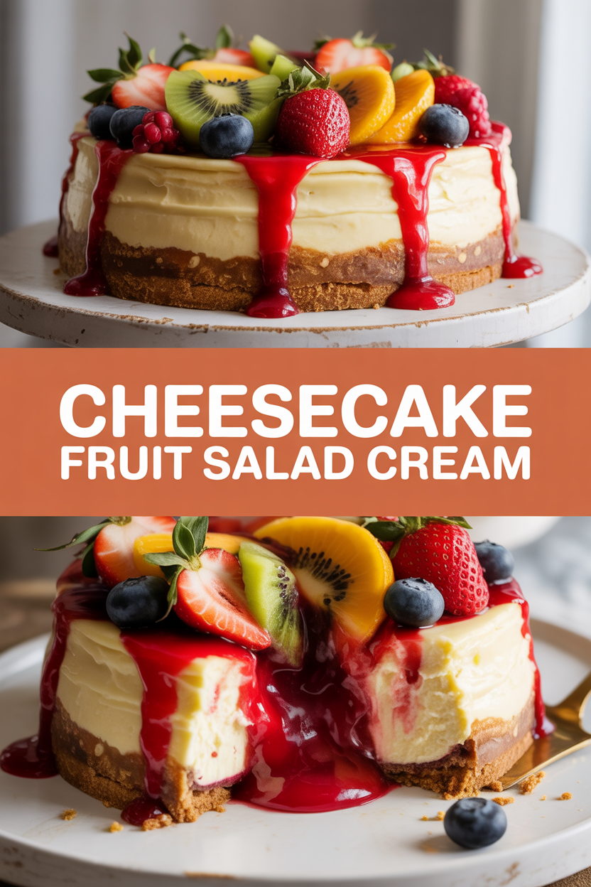 Cheesecake Fruit Salad Cream