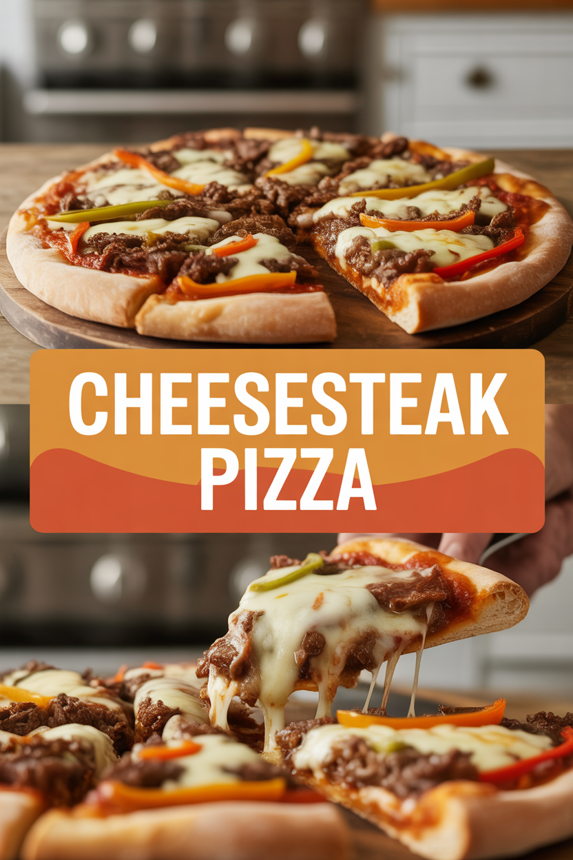 Cheesesteak Pizza