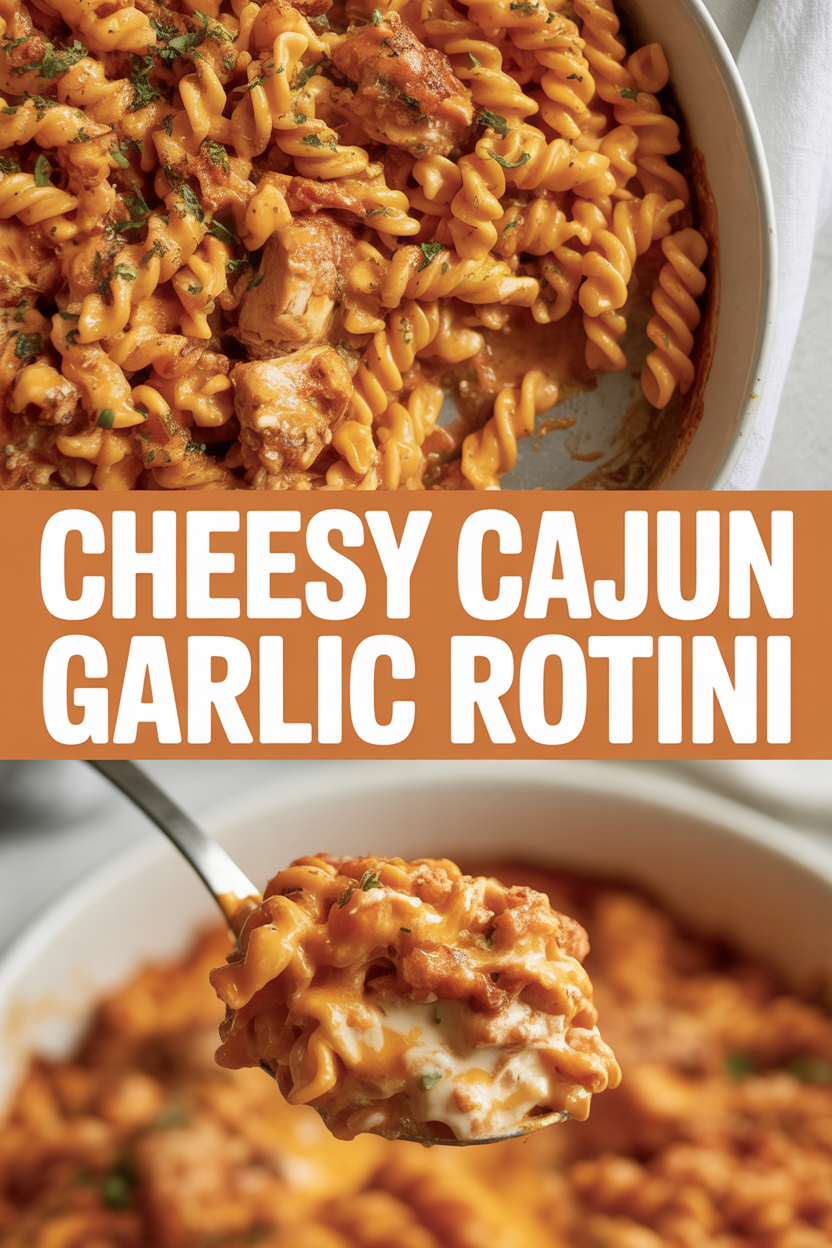 Cheesy Cajun Garlic Rotini