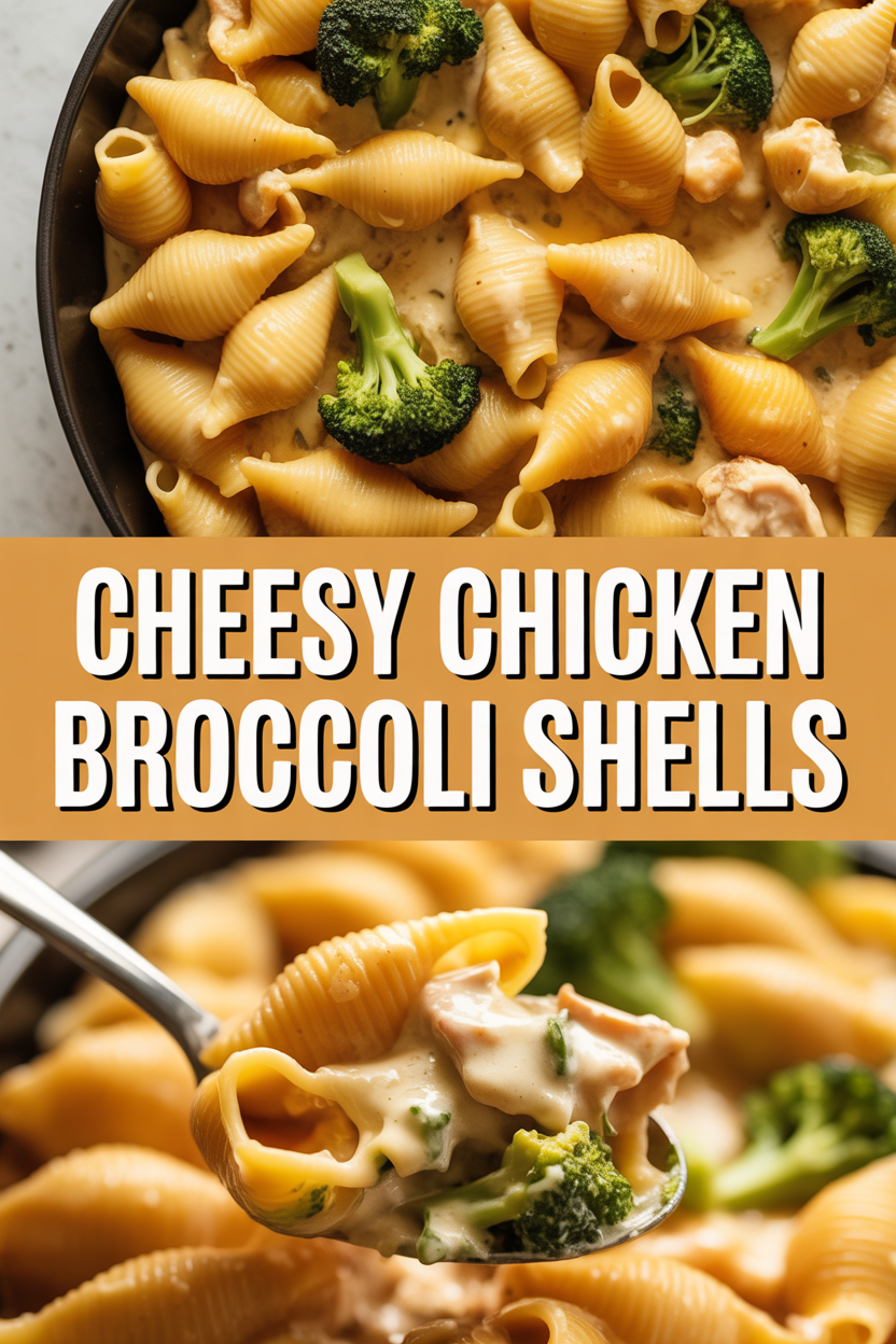 Cheesy Chicken Broccoli Shells