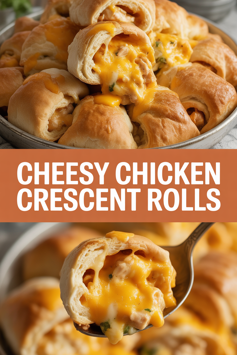 Cheesy Chicken Crescent Rolls