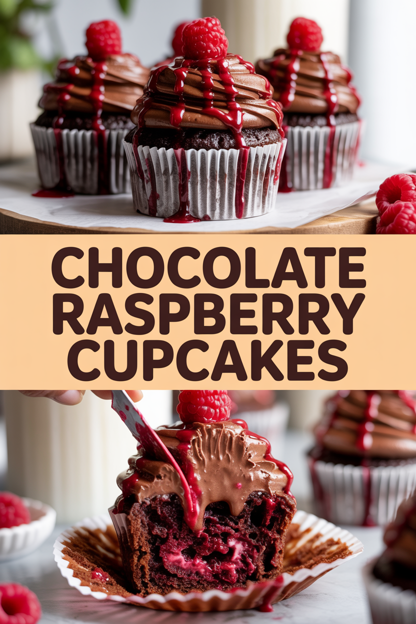 Chocolate Raspberry Cupcakes