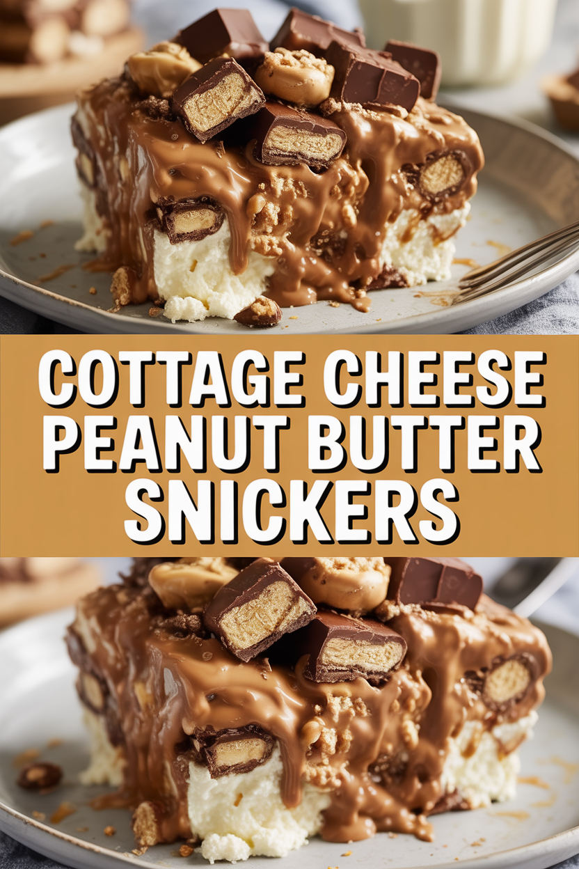 Cottage Cheese Peanut Butter Snickers