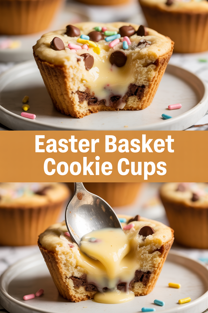 Easter Basket Cookie Cups