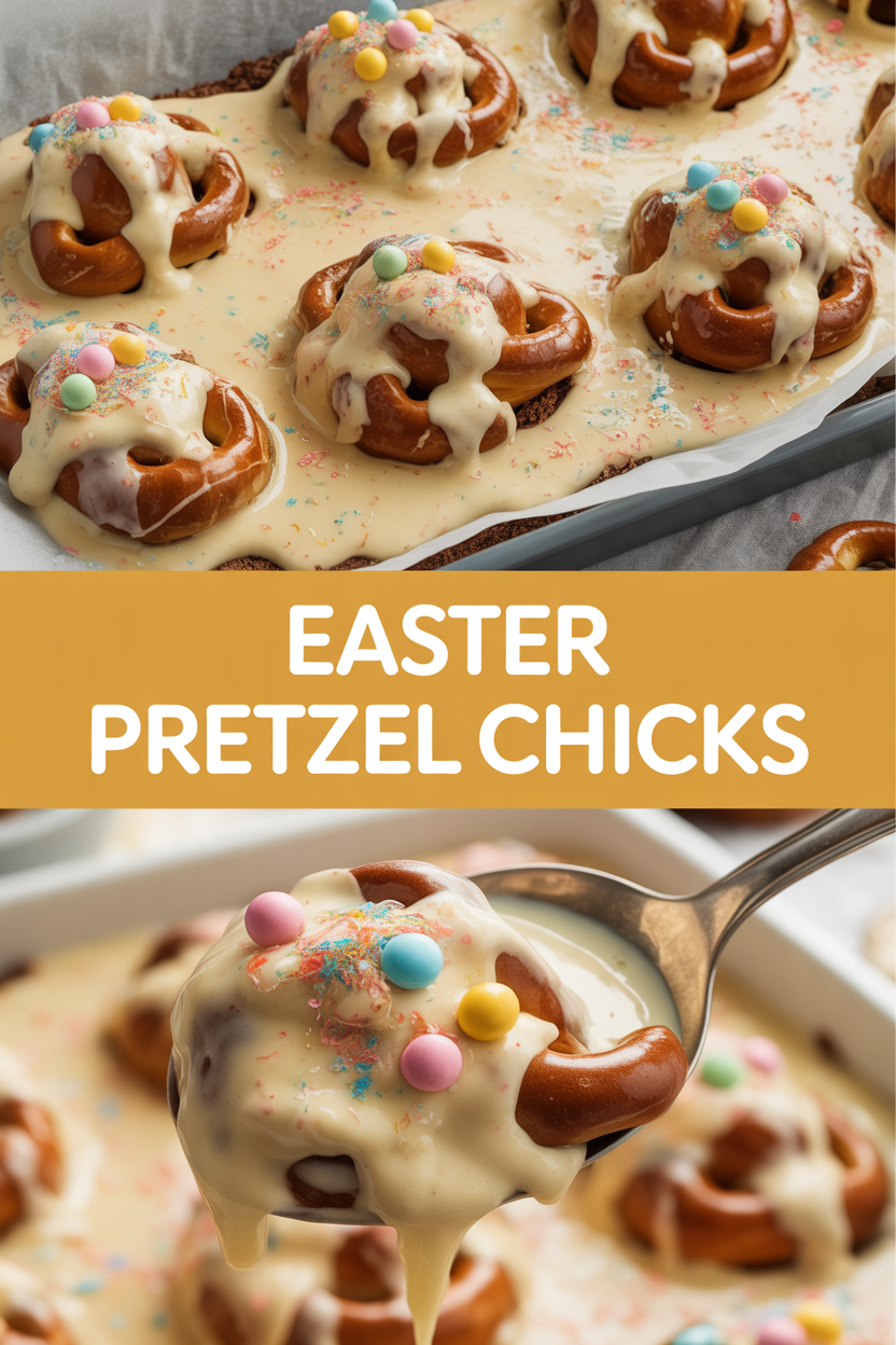 Easter Pretzel Chicks