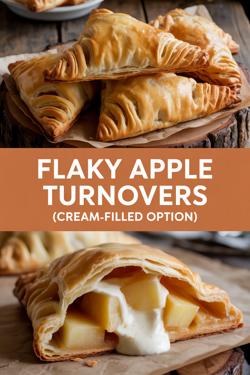 Flaky Apple Turnovers (Cream-Filled Option)