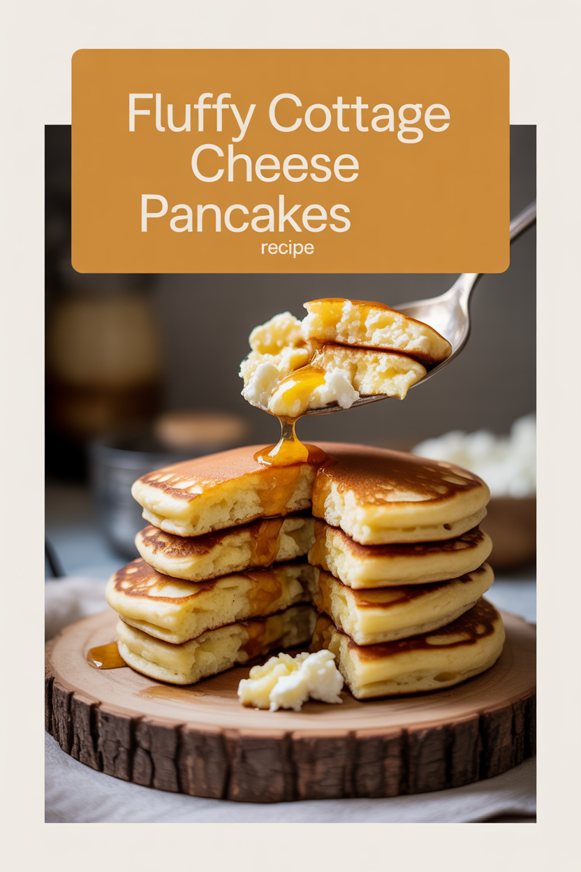 Fluffy Cottage Cheese Pancakes Recipe