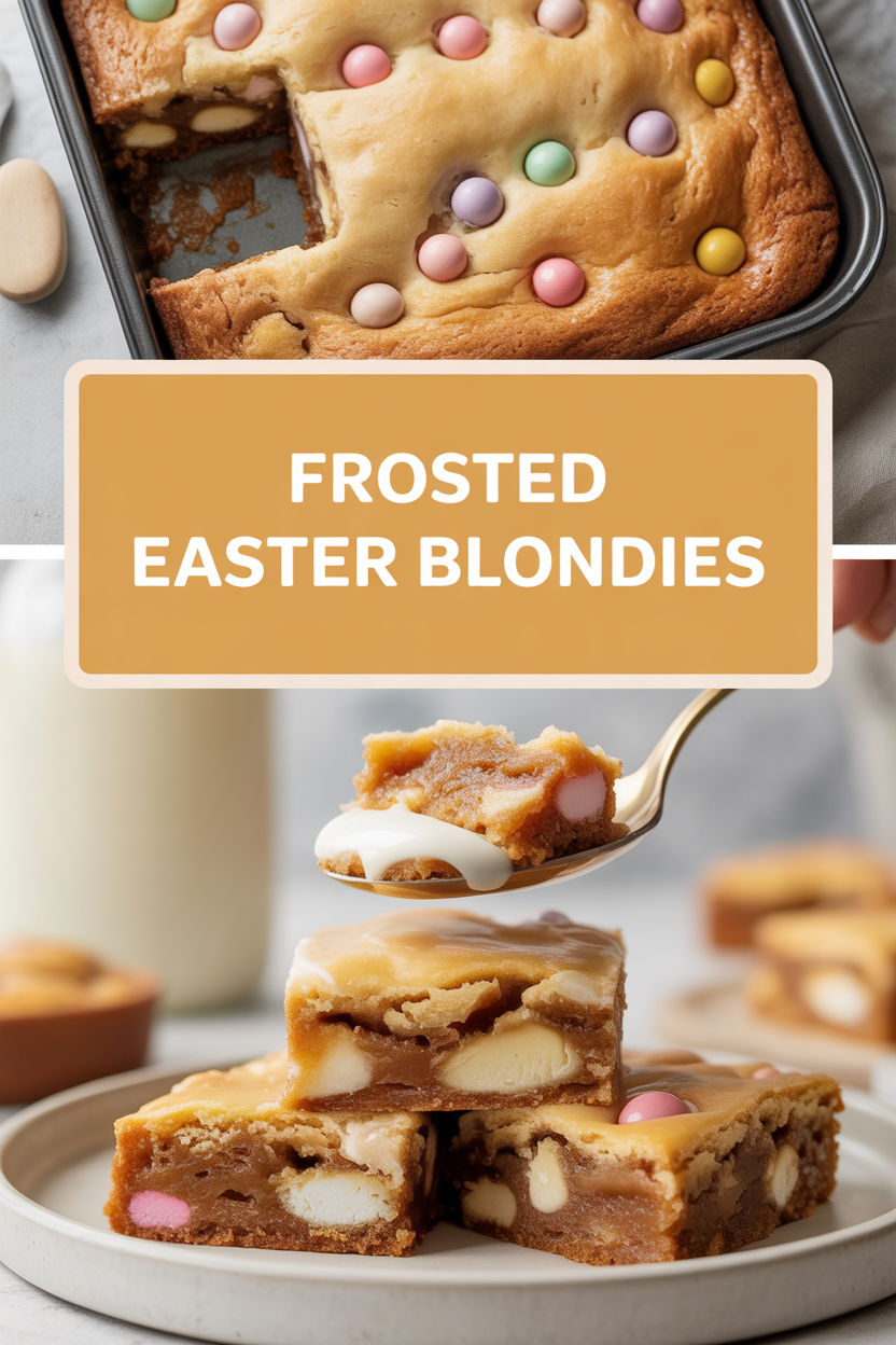 Frosted Easter Blondies