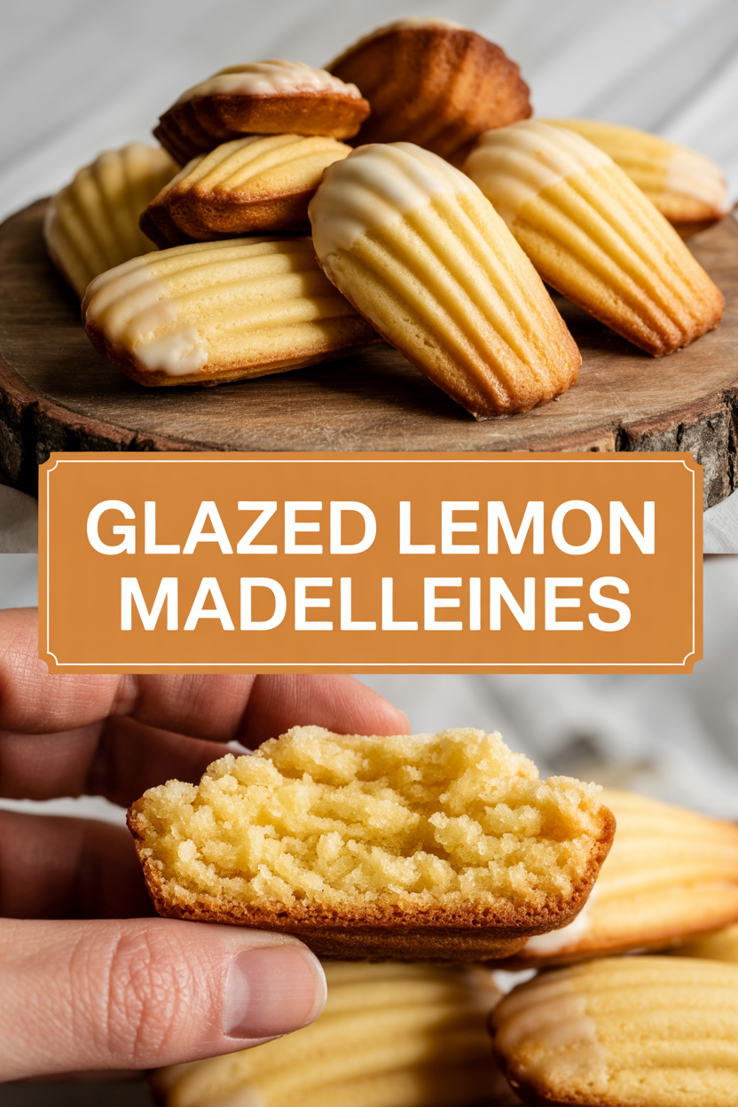 Glazed Lemon Madeleines