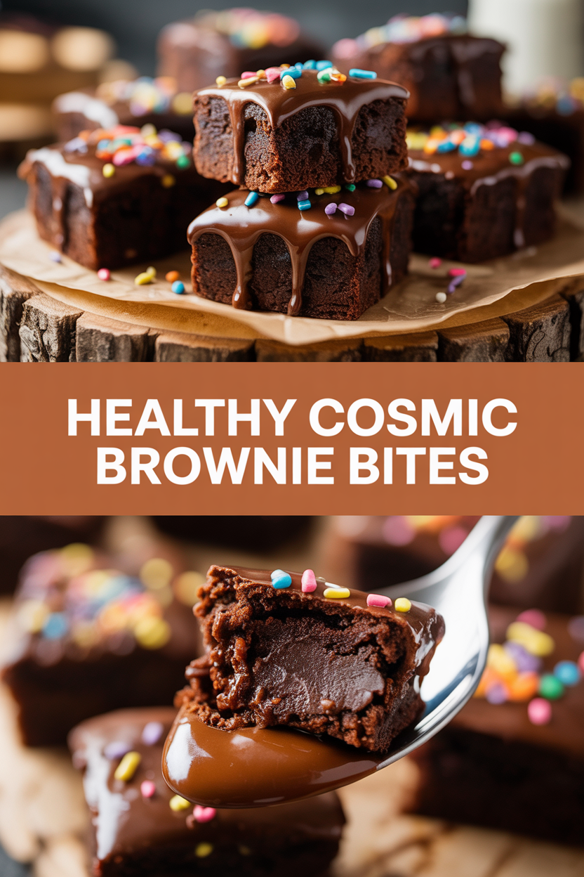 Healthy Cosmic Brownie Bites