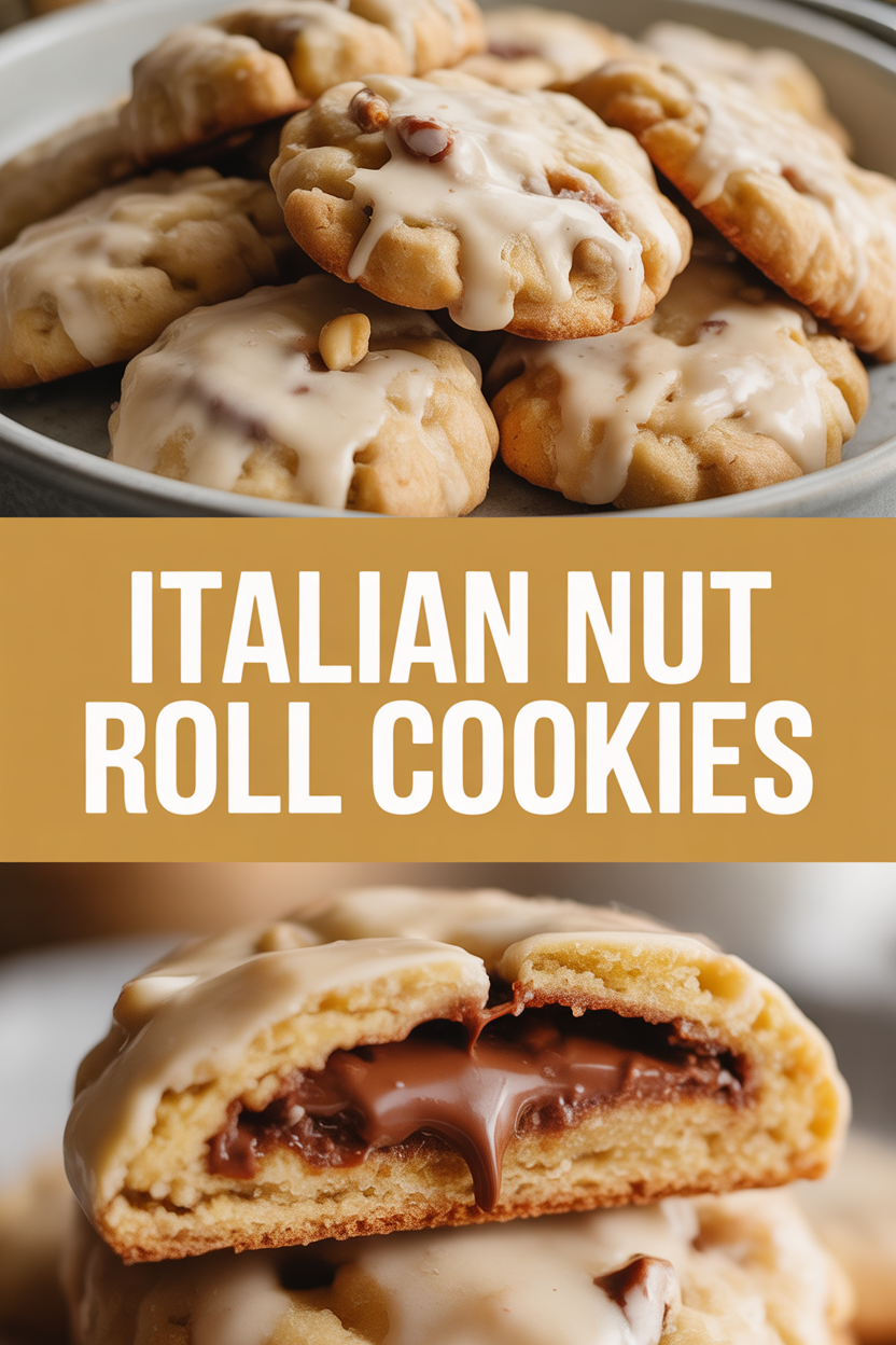 Italian Nut Roll Cookies