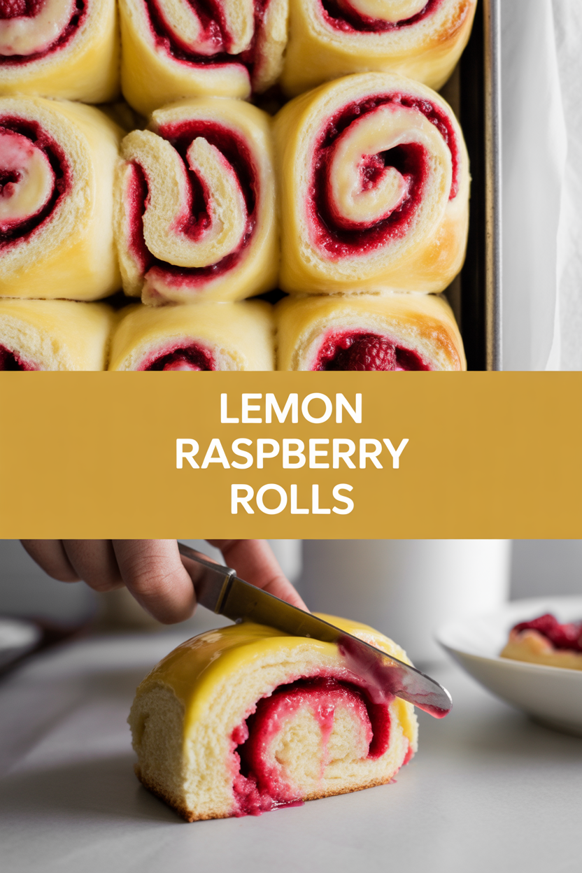 Lemon Raspberry Rolls