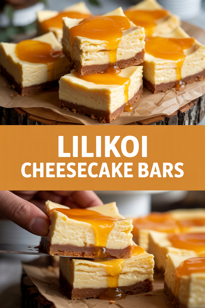 Lilikoi Cheesecake Bars