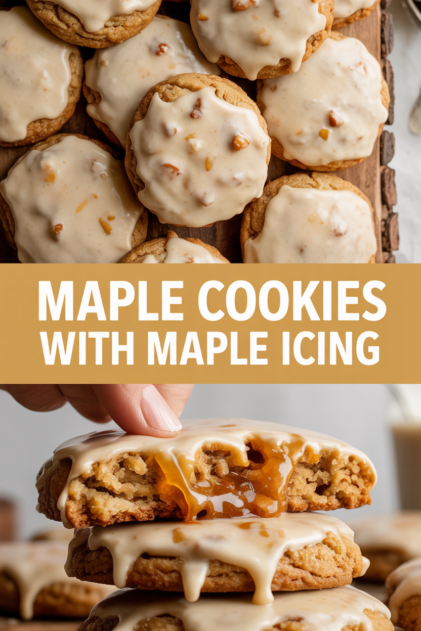 Maple Cookies with Maple Icing