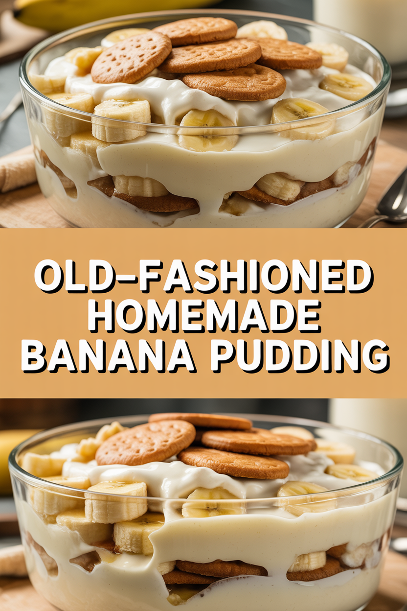 Old-Fashioned Homemade Banana Pudding