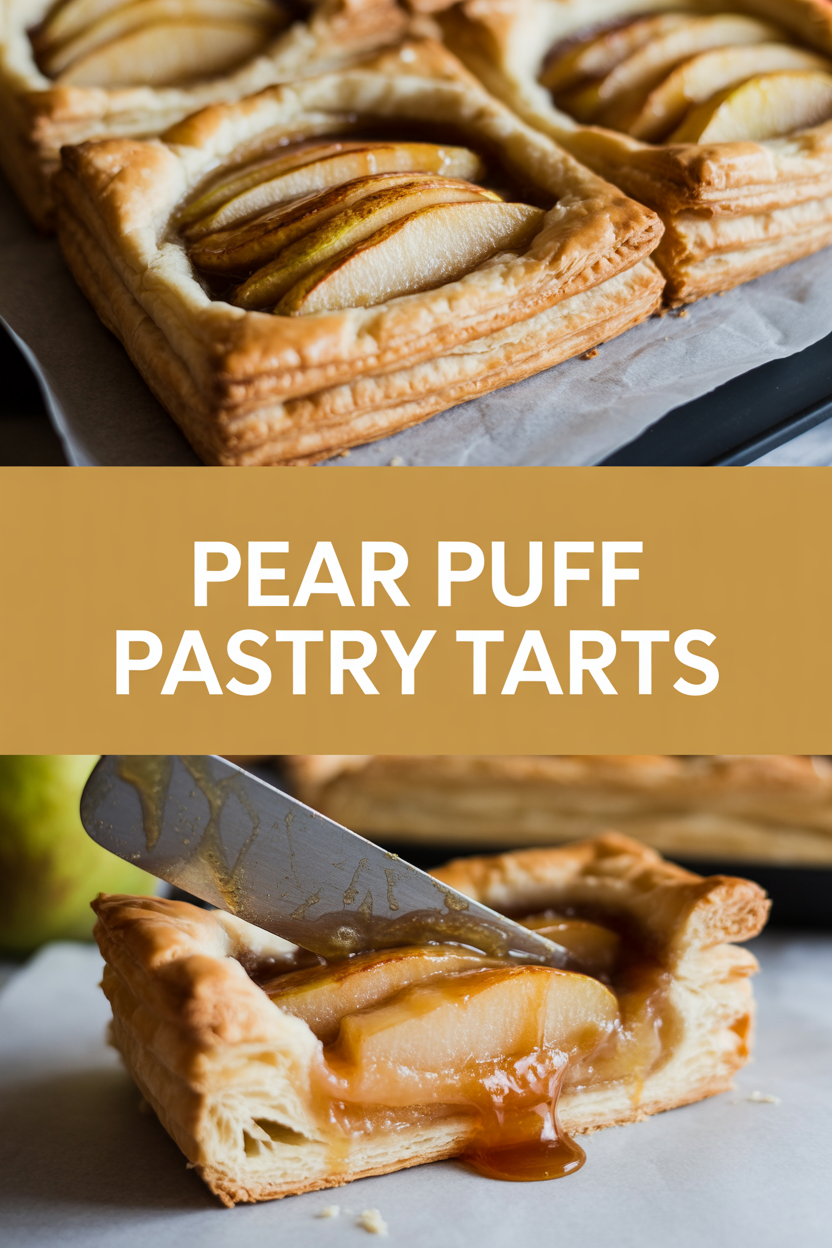 Pear Puff Pastry Tarts