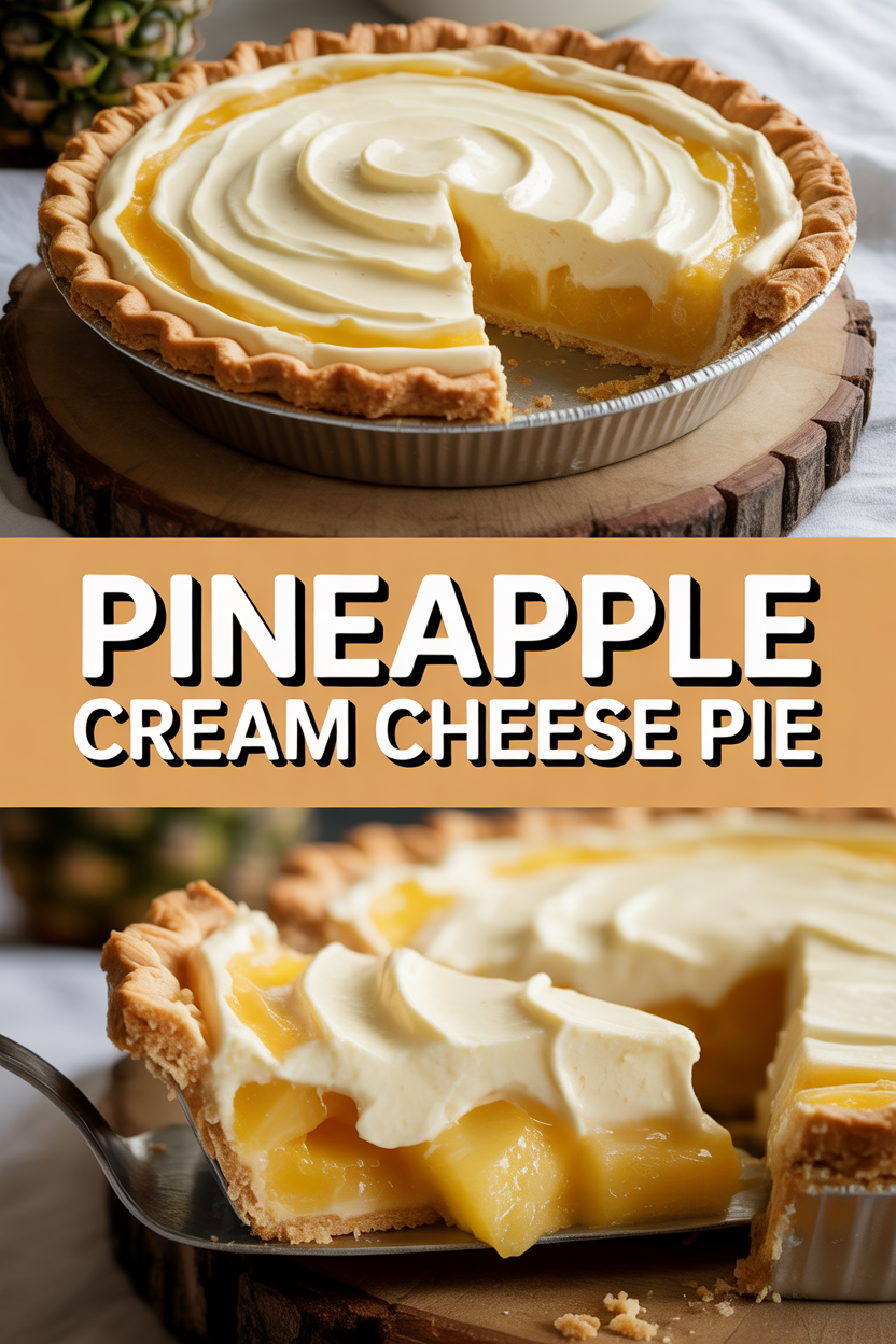 Pineapple Cream Cheese Pie