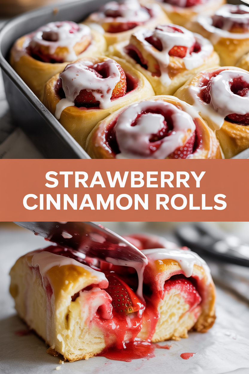 Strawberry Cinnamon Rolls
