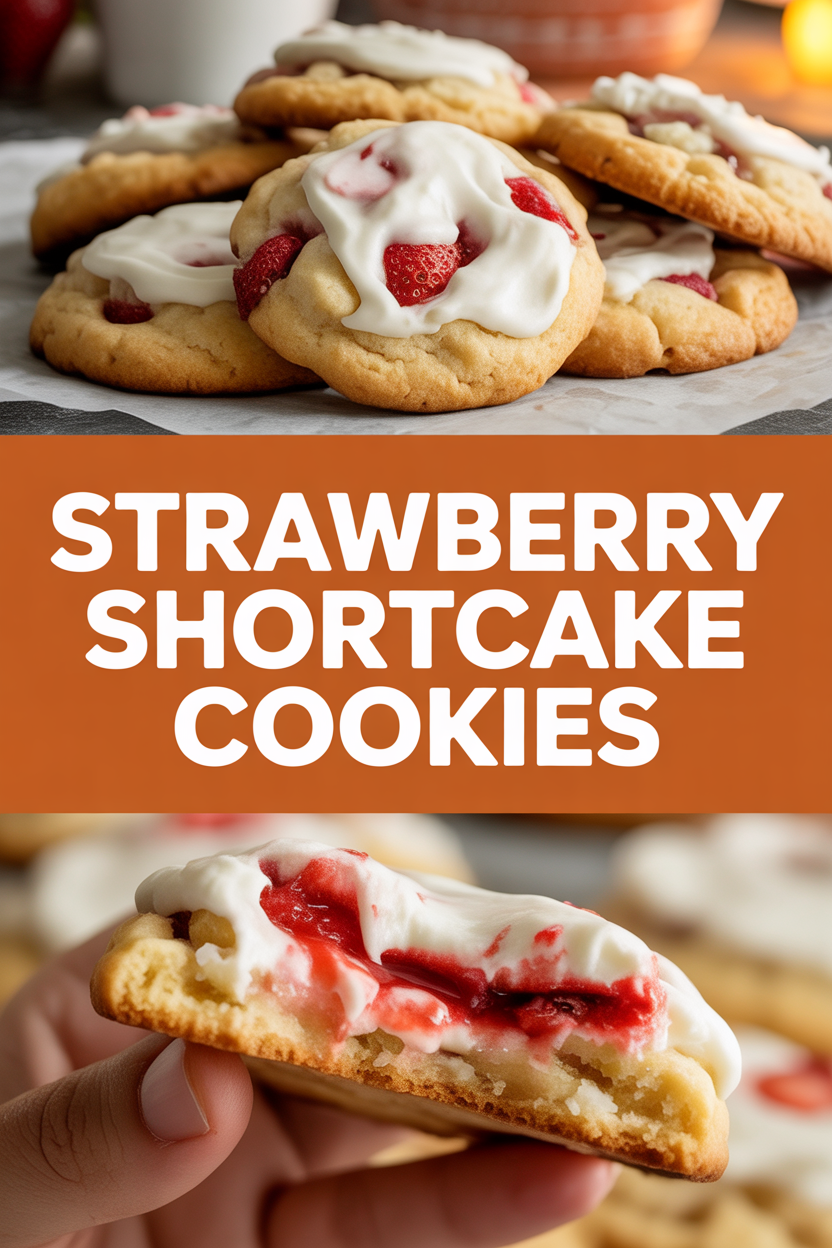 Strawberry Shortcake Cookies