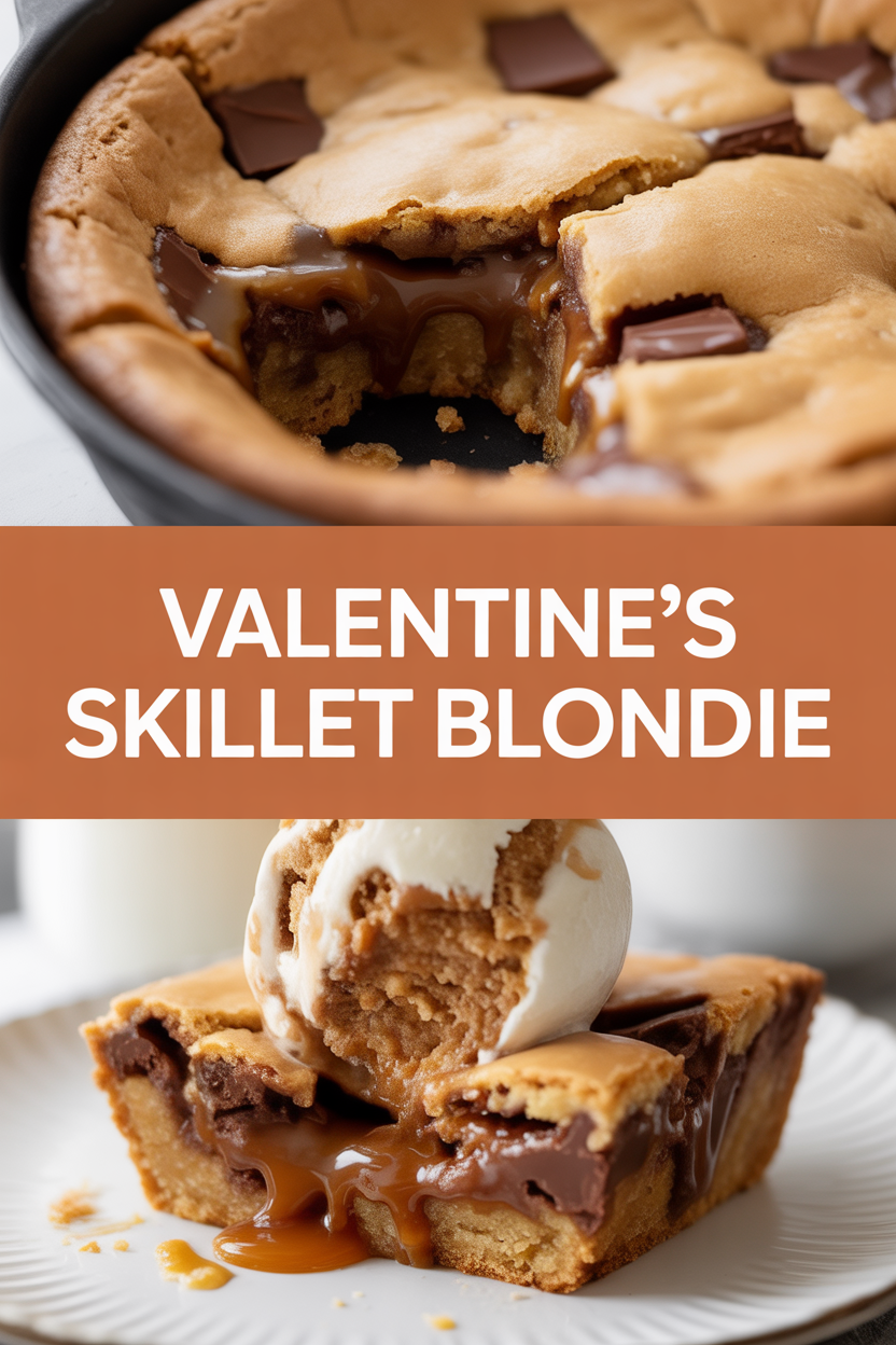 Valentine’s Skillet Blondie