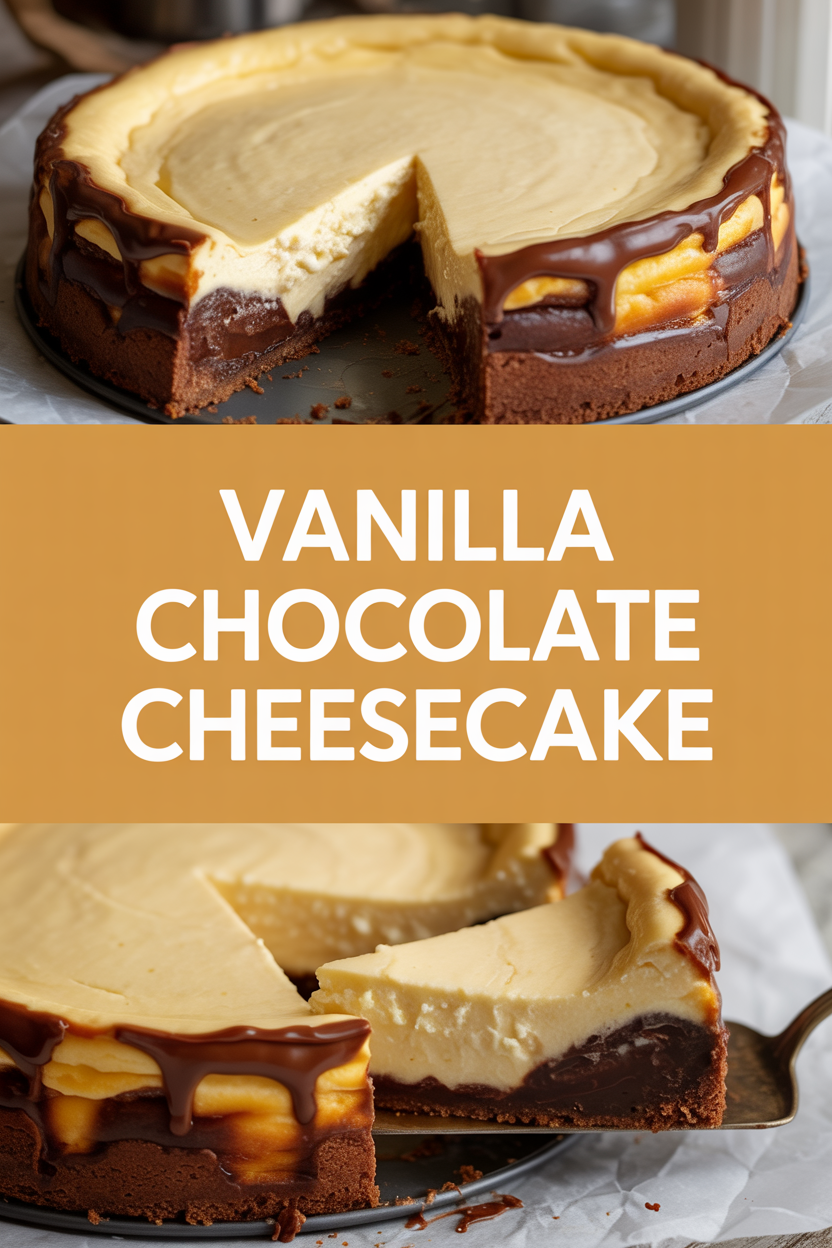 Vanilla Chocolate Cheesecake